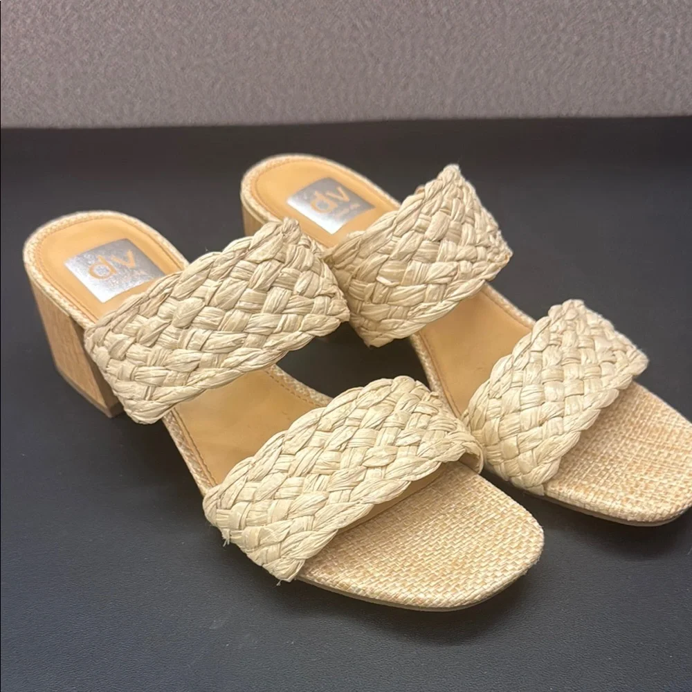 DV by Dolce Vita Tan Block Heel Sandals